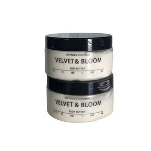 Velvet & Bloom Saffron & Cashmere Body Butter 6.7 fl oz ~Lot of 2